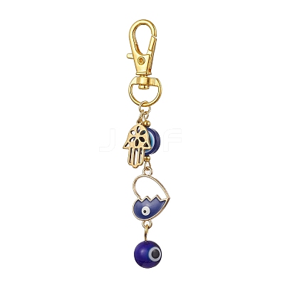 Alloy Enamel Pendant Decorations HJEW-JM01677-1