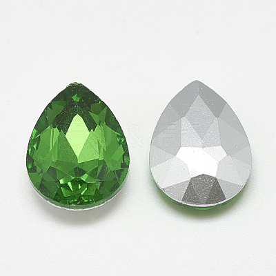 Pointed Back Glass Rhinestone Cabochons RGLA-T081-7x10mm-20-1