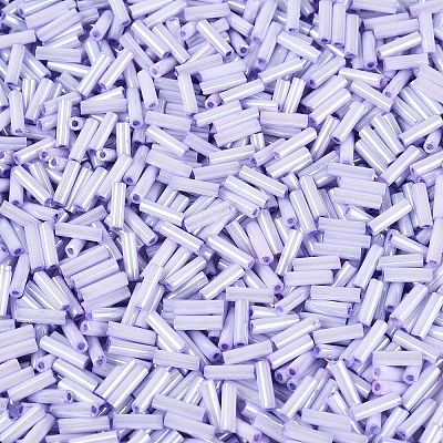 FGB Grade A Glass Round Bugle Beads SEED-Q040-06A-07-1