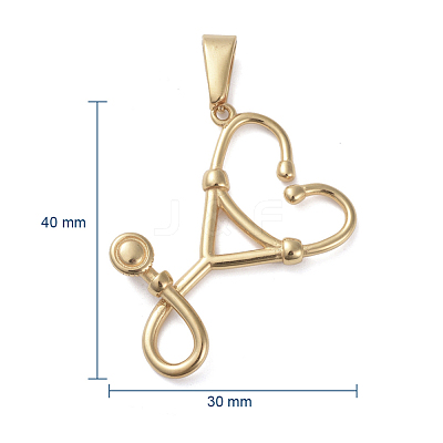 304 Stainless Steel Pendants X-STAS-I127-091G-1