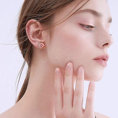304 Stainless Steel Stud Earring Findings STAS-UN0008-82G-1