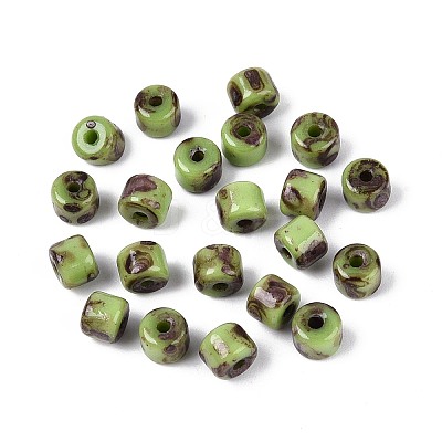Baking Paint Glass Seed Beads SEED-N009-02D-1