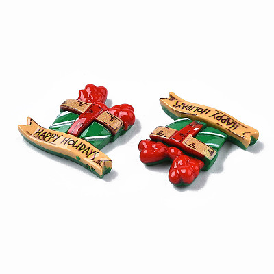 Christmas Theme Opaque Resin Cabochons LS-CRES-N021-120-1