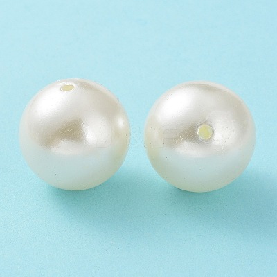 Imitated Pearl Acrylic Beads PACR-30D-12-1