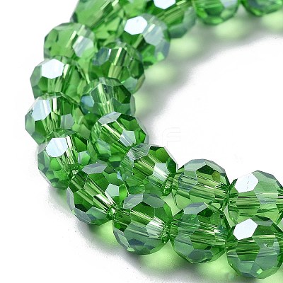 Electroplate Glass Bead Strands EGLA-R015-8mm-14-1