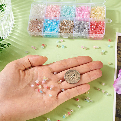 1420Pcs 10 Colors Glass Seed Beads SEED-TA0001-53-1
