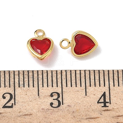 Brass Glass Charms KK-Z136-19G-02-1