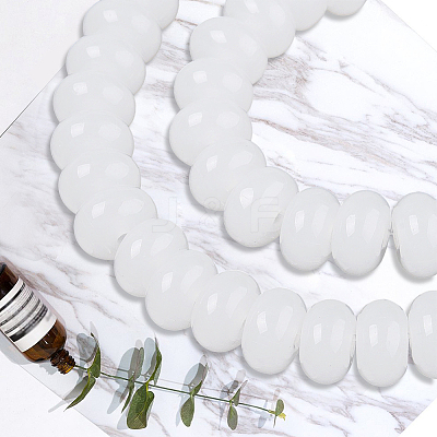 3 Strands Imitation Jade Glass Beads GLAA-PA0001-36B-03-1