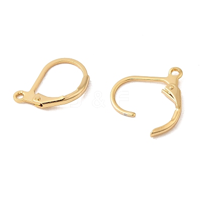 Brass Leverback Earring Findings KK-P340-20A-G-1