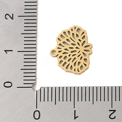 304 Stainless Steel Pendants STAS-S139-06G-03-1