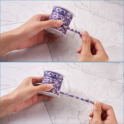 4 Colors Flat Polyester Elastic Cord EC-TA0001-03A-1