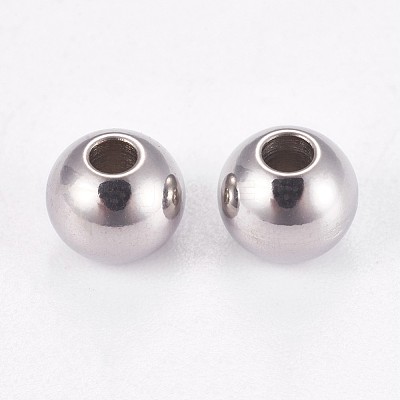 Tarnish Resistant 202 Stainless Steel Rondelle Spacer Beads STAS-F094-06A-P-1
