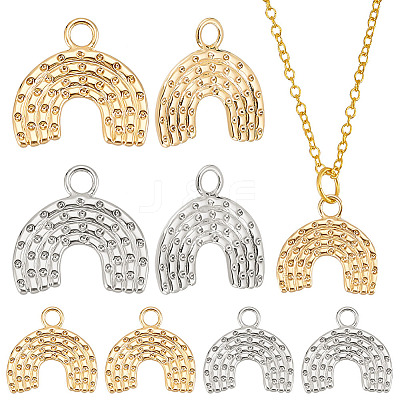 12Pcs 2 Colors  Brass Charms KK-AR0003-41-1