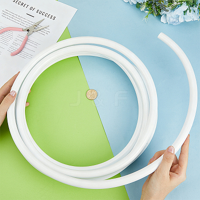 2 Rolls Plastic Aluminum Curved Shaped Tube FIND-PH0029-23B-1