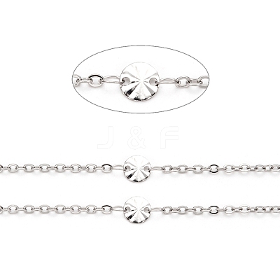 Tarnish Resistant 304 Stainless Steel Cable Chains CHS-F015-12P-1