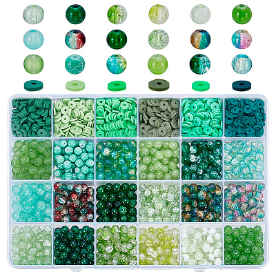 DIY Round & Disc/Flat Round Beads Kits DIY-PH0030-85A-1