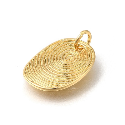 Rack Plating Brass Pendants KK-I720-35G-1