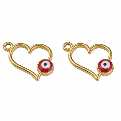 201 Stainless Steel Enamel Pendants STAS-N087-54-01G-1