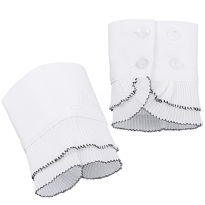 Removable Cotton Wrist Cuffs AJEW-WH20048-34-1