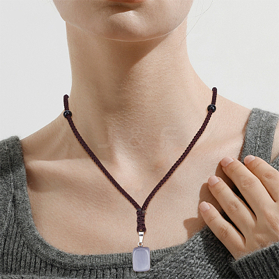 Rope Adjustable Necklaces Making MAK-WH0016-07A-1