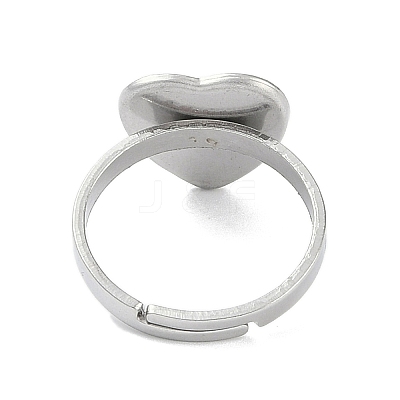Non-Tarnish 304 Stainless Steel Adjustable Ring Components STAS-Z064-05P-01-1
