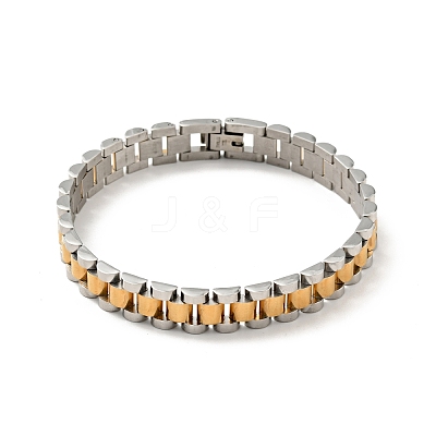 304 Stainless Steel Thick Link Chain Bracelet BJEW-G649-10-1