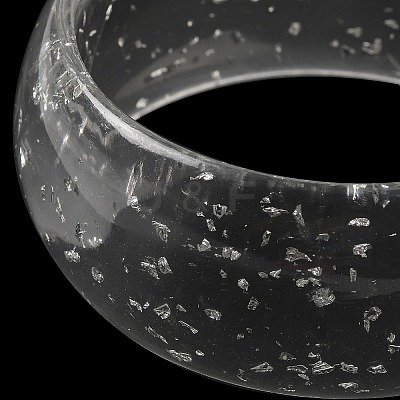 Round Acrylic Bangle for Women BJEW-A141-03B-1