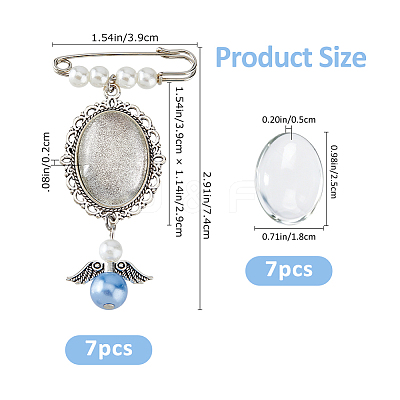 14Pcs Alloy Brooches JEWB-FH00049-1