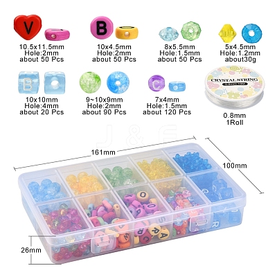 Transparent & Opaque Acrylic Beads DIY-YW0005-71-1