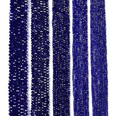 Electroplate Glass Beads Strands EGLA-A044-T2mm-A06-1