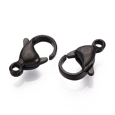 304 Stainless Steel Lobster Claw Clasps STAS-T065-15mm-34B-1