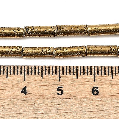 Electroplated Natural Lava Rock Beads Strands G-K388-03A-02-1