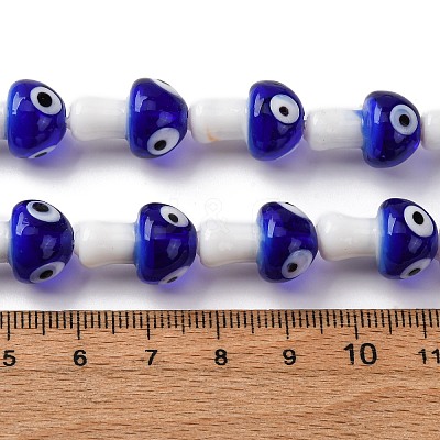 Handmade Evil Eye Lampwork Beads Strands LAMP-S069-01E-1