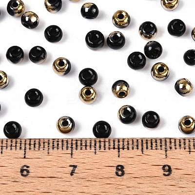 6/0 Half Plated Glass Beads SEED-N008-04A-1