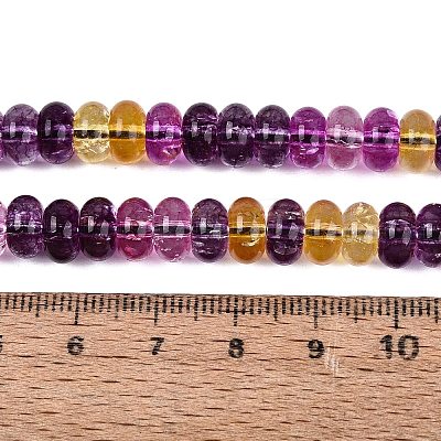 Crackle Transparent Glass Beads Strands GLAA-N074-02A-04-1