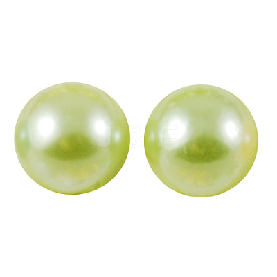 ABS Plastic Imitation Pearl Cabochons SACR-S738-12mm-Z18-1