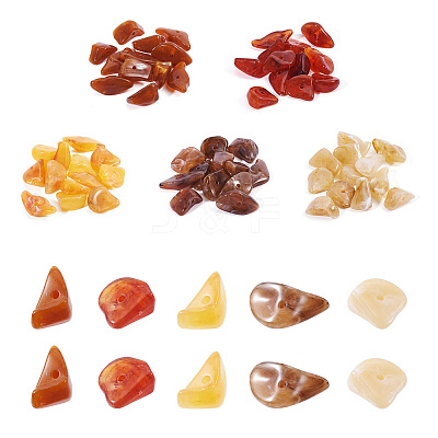 100G 5 Colors Acrylic Imitation Gemstone Beads OACR-TA0002-85-1