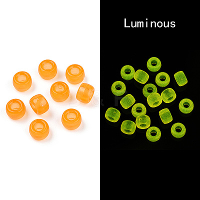 Transparent & Luminous Plastic Beads KY-T025-01-H07-1