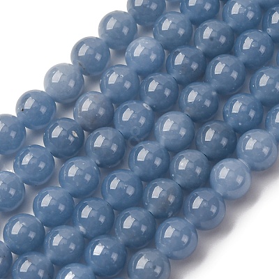 Natural Peru Angelite Beads Strands G-G286-A01-8mm-1