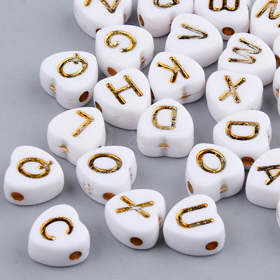 Electroplate Opaque Acrylic Beads MACR-S273-38-1