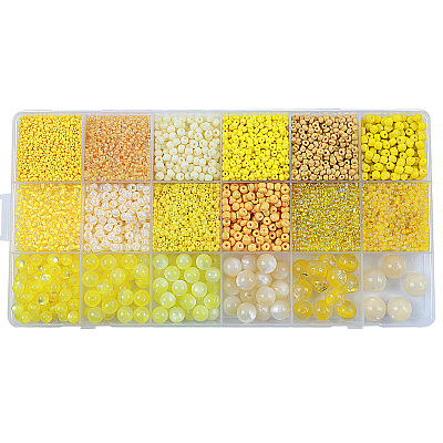 DIY 18 Style Resin & Acrylic Beads Jewelry Making Finding Kit DIY-NB0012-04A-1