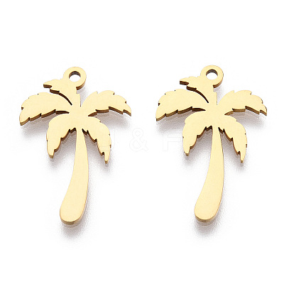 201 Stainless Steel Pendants STAS-T052-48G-1