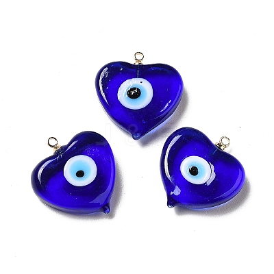 Handmade Lampwork Pendants LAMP-E030-01G-07-1