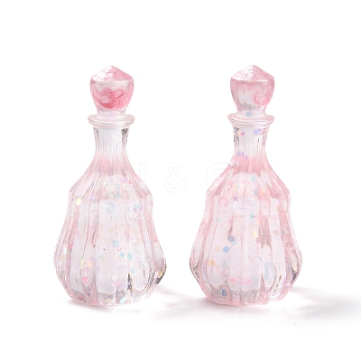 Dummy Bottle Transparent Resin Cabochon RESI-E025-06B-1