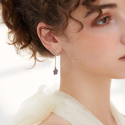 20Pcs Brass Stud Earring Findings KK-FH0004-63-1