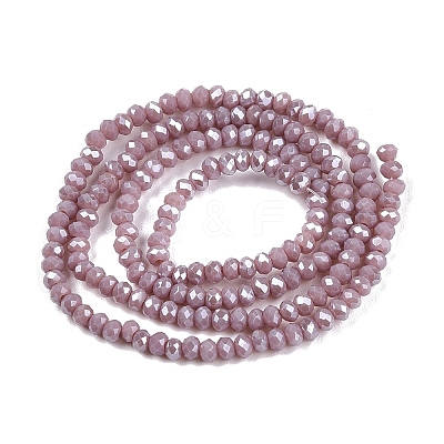 Electroplate Glass Beads Strands EGLA-A044-P1mm-A13-1