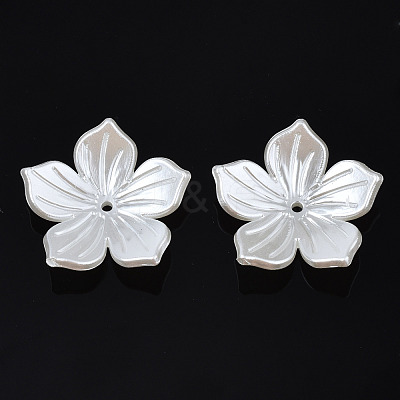 ABS Plastic Imitation Pearl Beads OACR-N012-001-1