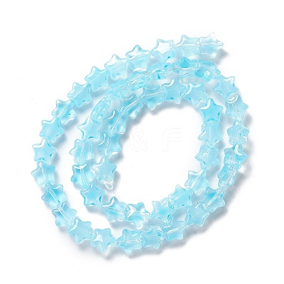 Transparent Glass Beads Strand GLAA-F112-02F-1