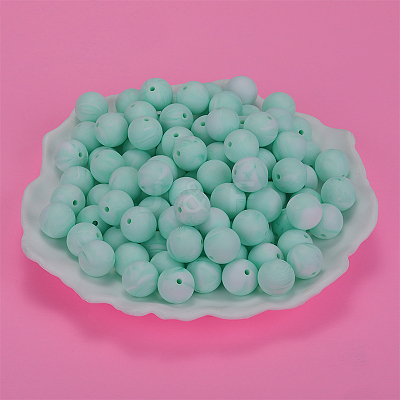 Round Silicone Focal Beads SI-JX0046A-60-1