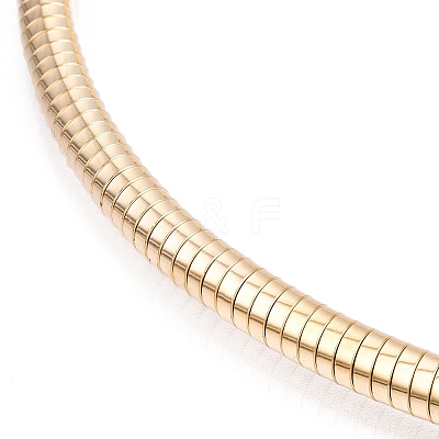 Iron Round Snake Chains Choker Necklaces NJEW-T016-01G-1